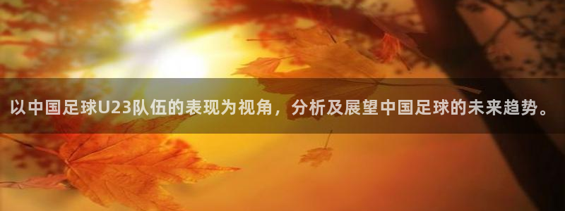 以中国足球U23队伍的表现为视角，分析及展望中国足球的未来趋势。